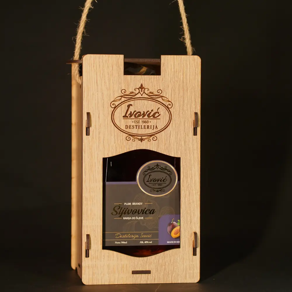 Destilerija Ivovic - Rakija u drvenoj kesi